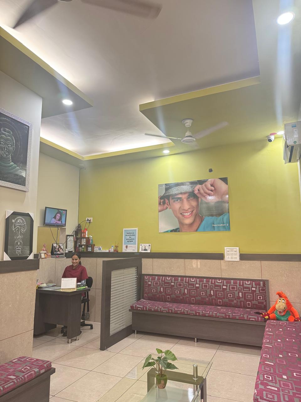 Reception area at Brite Smile Dental Clinic, Gandhi Nagar, Jammu